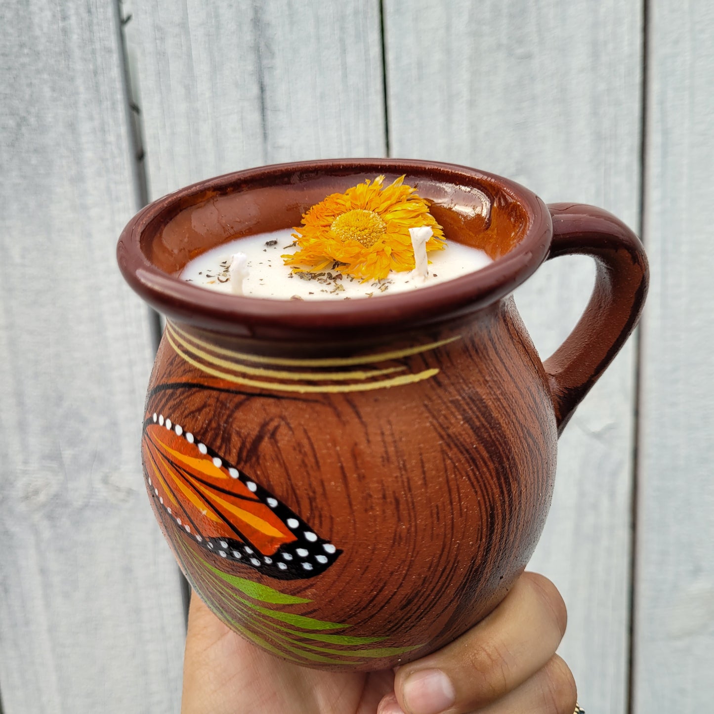 Monarch Butterfly Día de los Muertos Candle – PRE ORDER