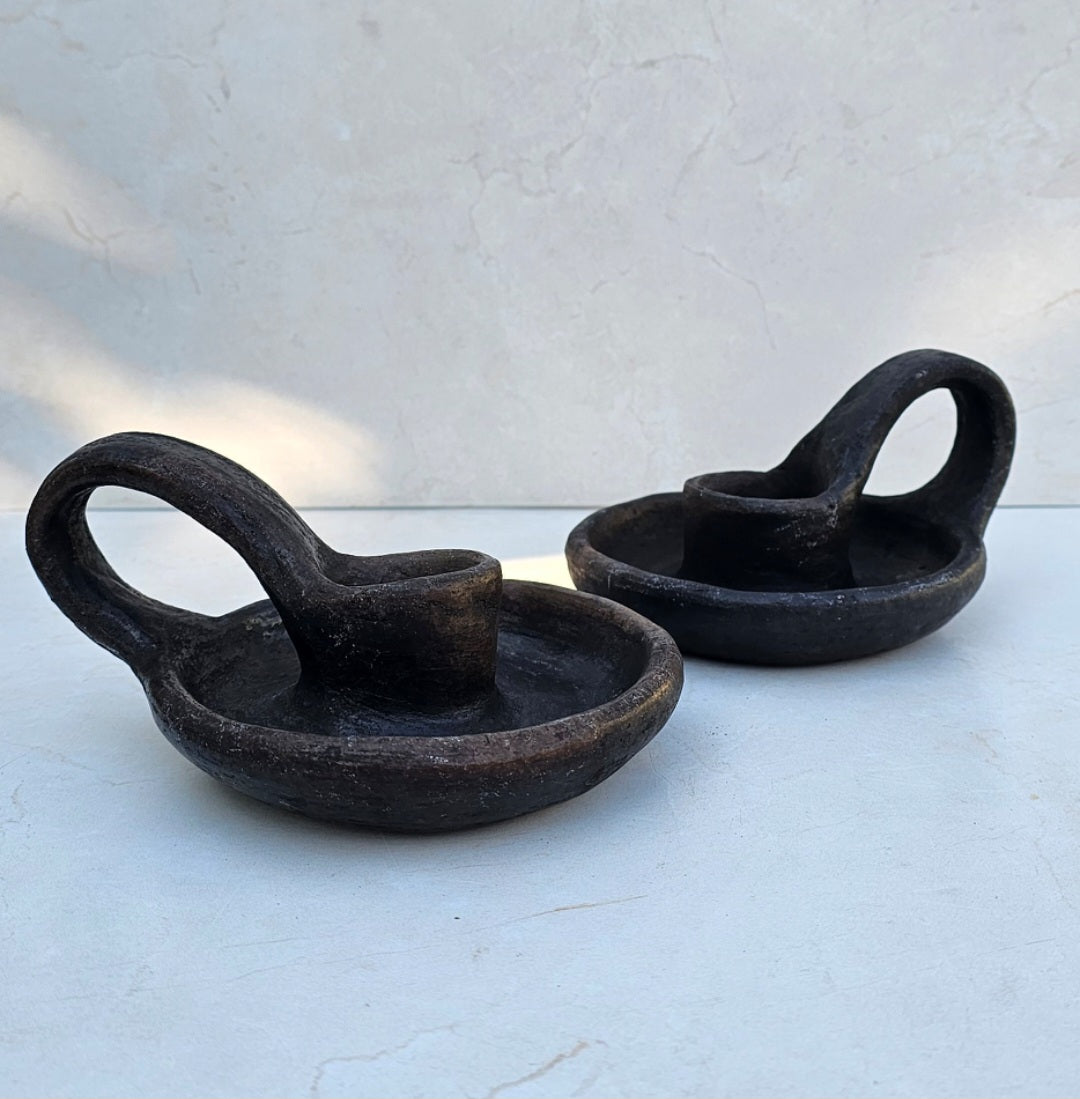 Barro negro candle holder