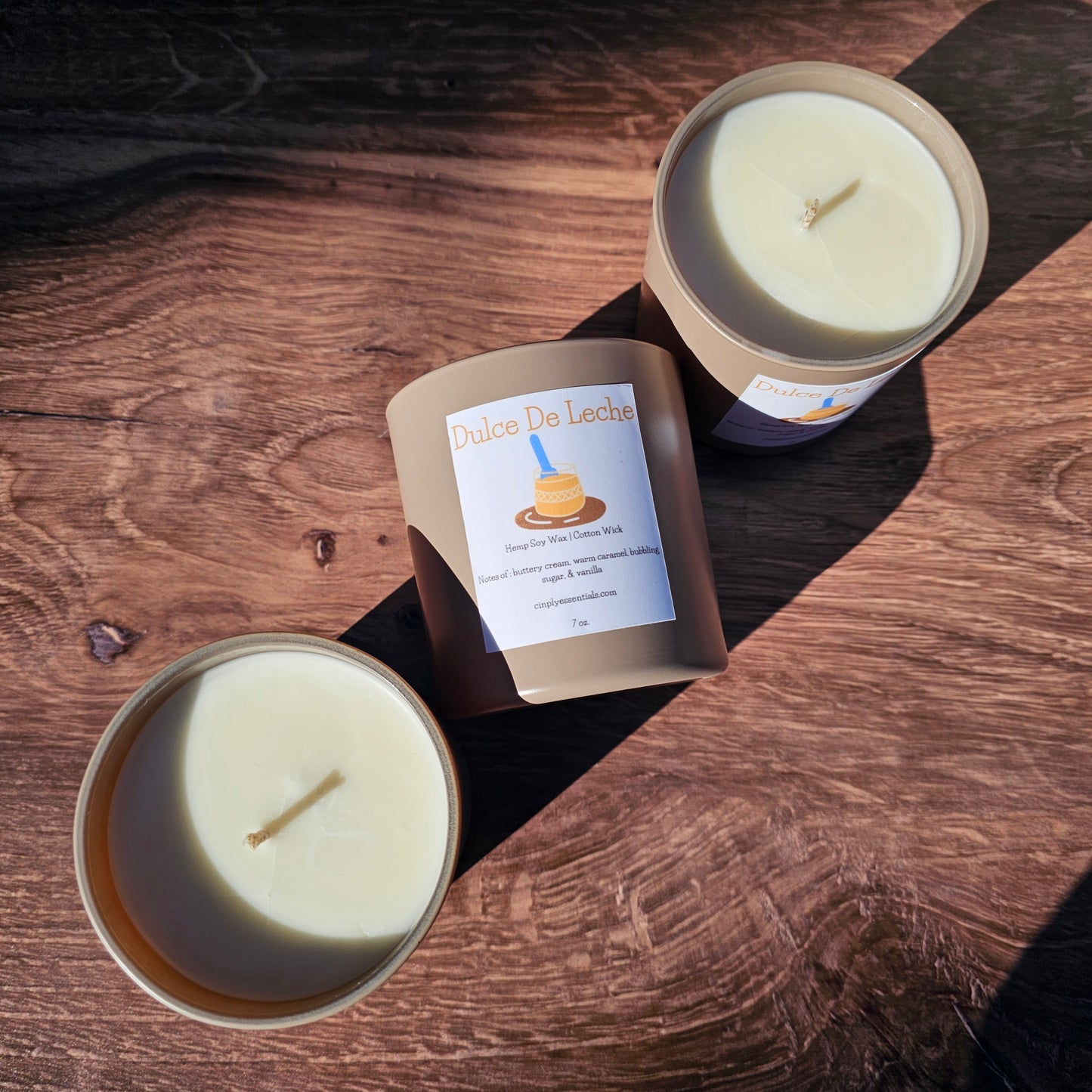 Dulce de leche candle