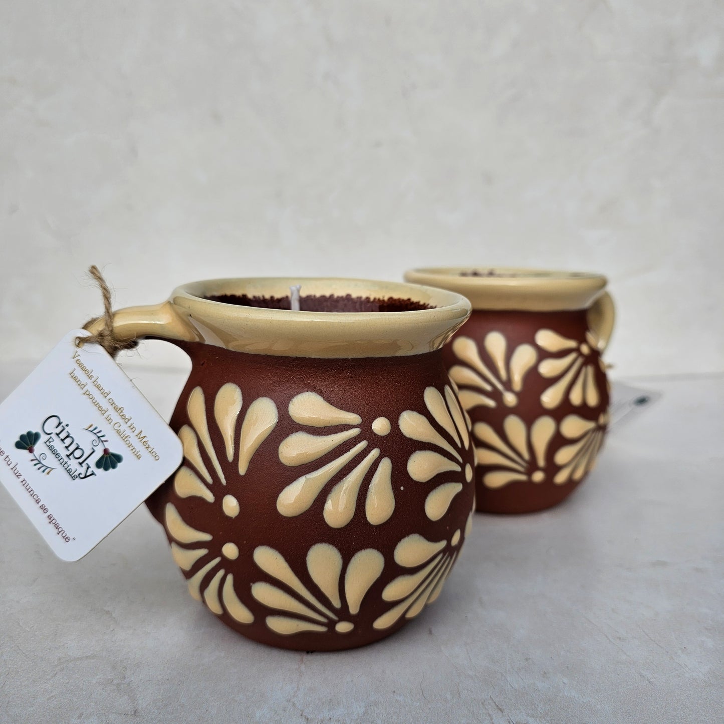 Brown & Nude Taza Candle