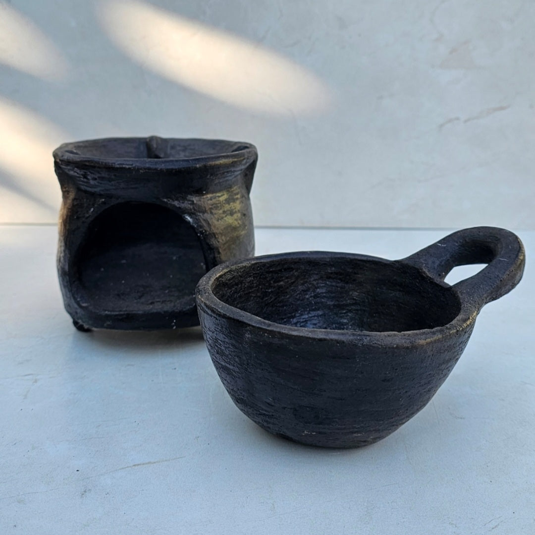 Barro negro Chiminea style 3