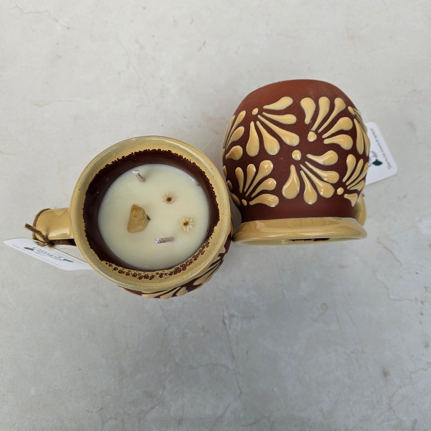 Brown & Nude Taza Candle